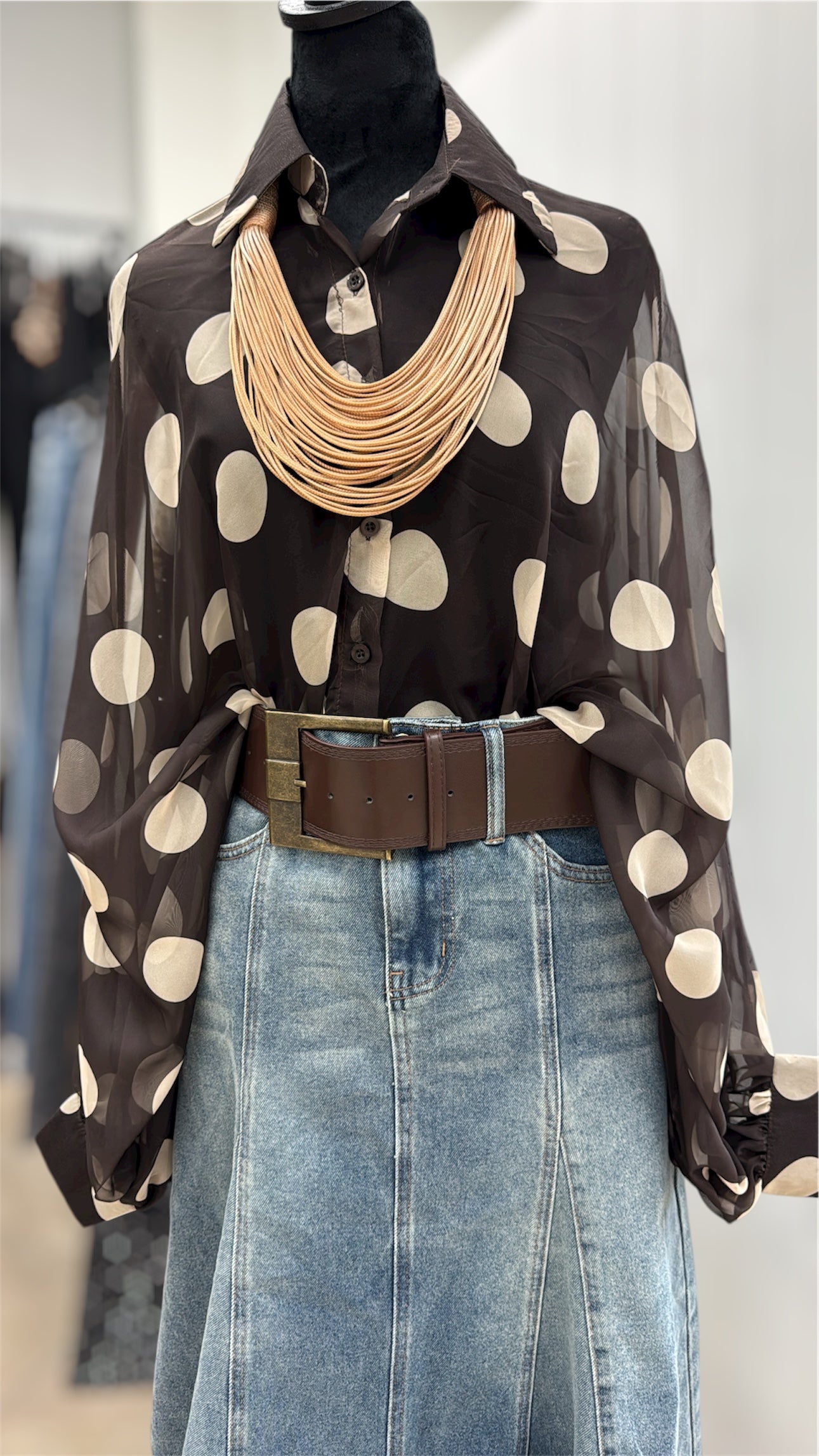 Polky blouse