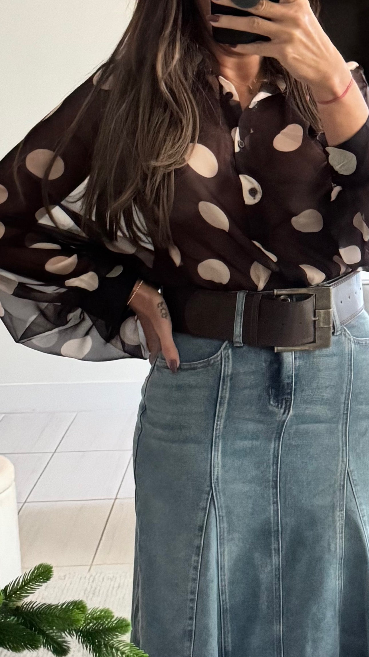 Polky blouse