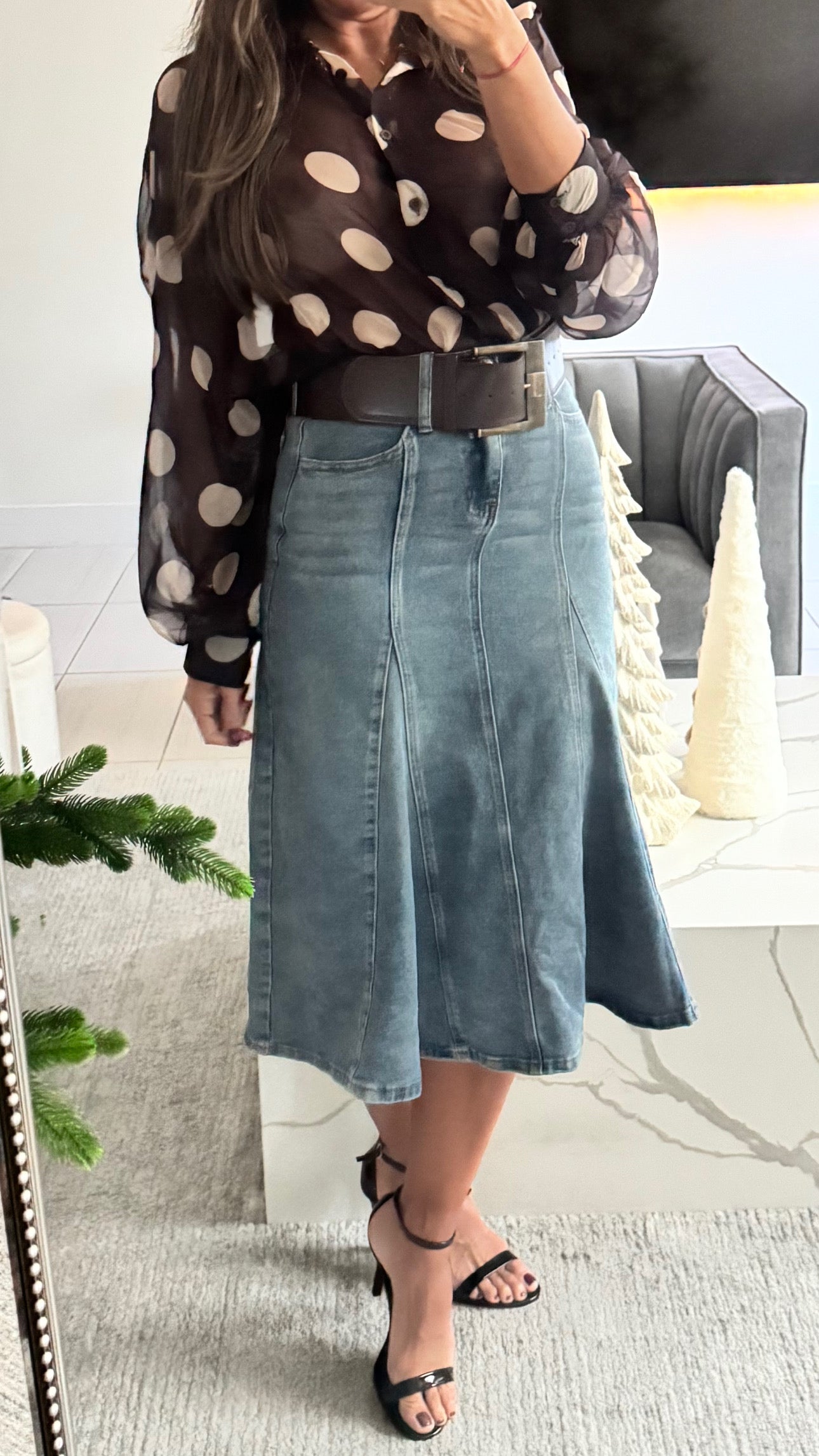Polky blouse