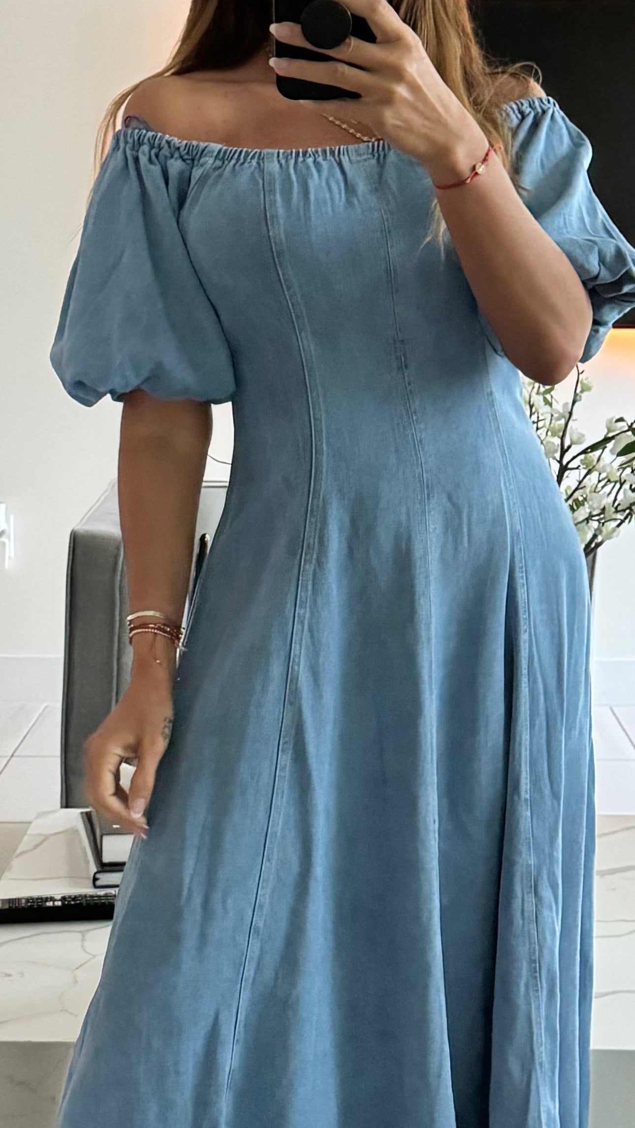 Mido dress denim