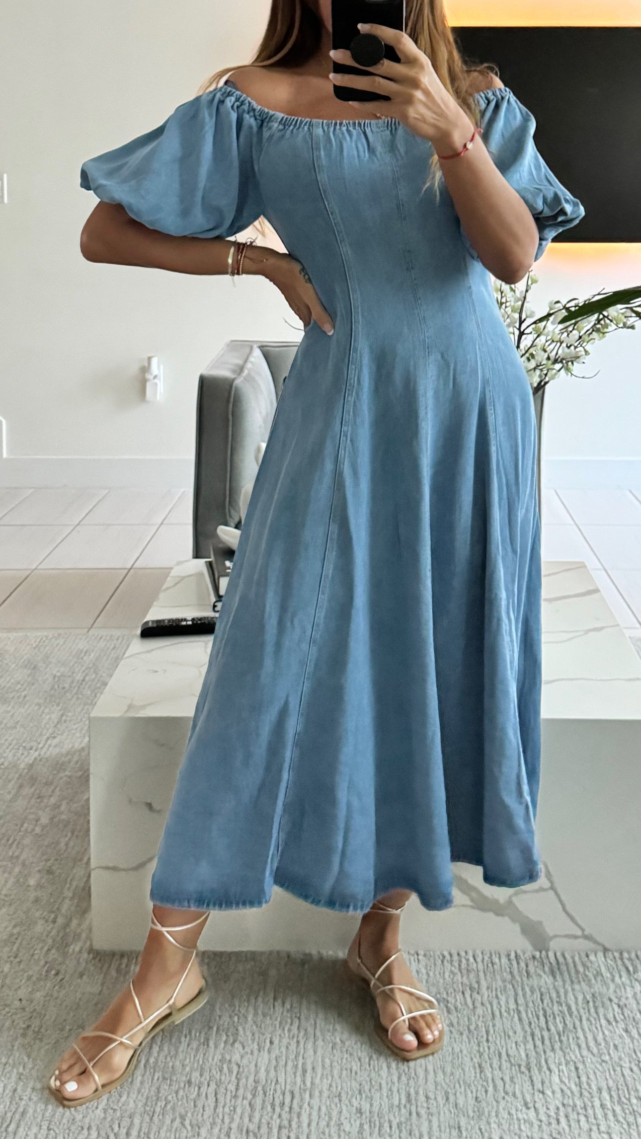 Mido dress denim